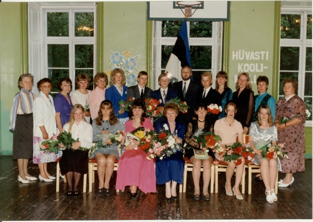 värvifoto Sargvere Põhikooli lõpetajad 1996
