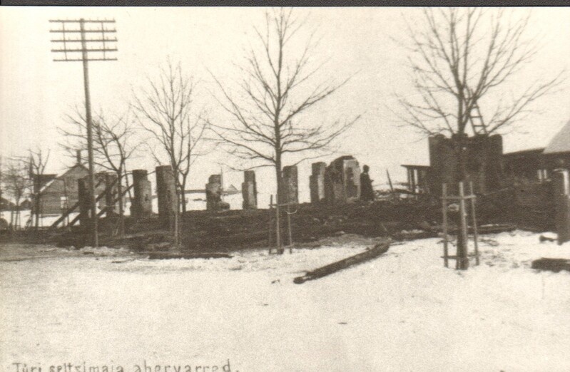fotokoopia Türi seltsimaja põlemine 1924