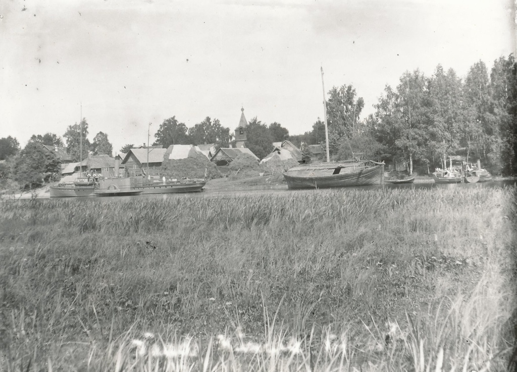 Photo. View of Värska village in the 1920s.