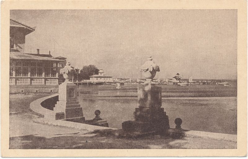 Postcard. Caldatrepisttik on the promenade.