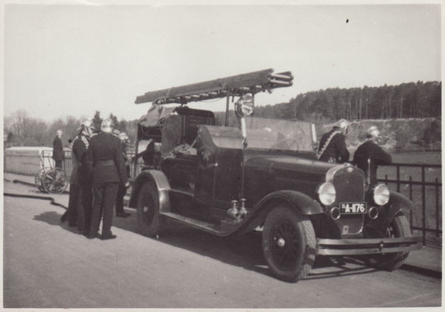 Tuletõrjeauto Kose-Lükati sillal