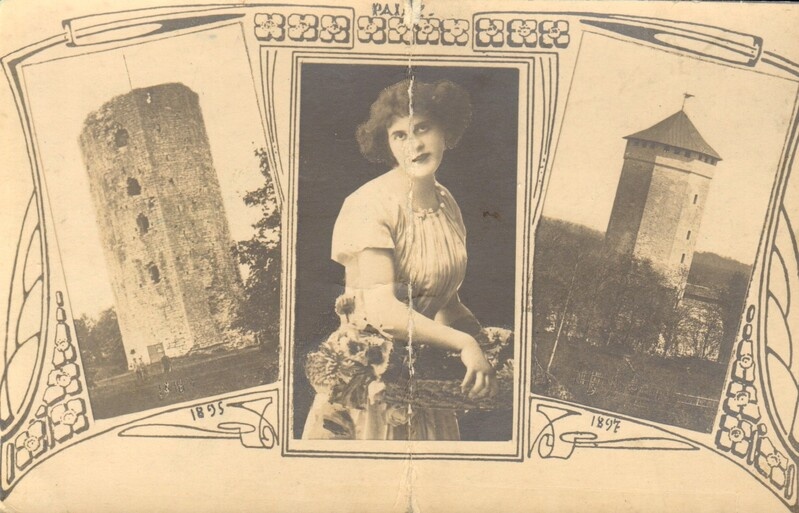 fotopostkaart Paide Vallitorni vaadetega 1895-1897