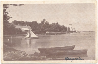 Postcard.  View of Socholic Promenade. Black and white.  duplicate photo