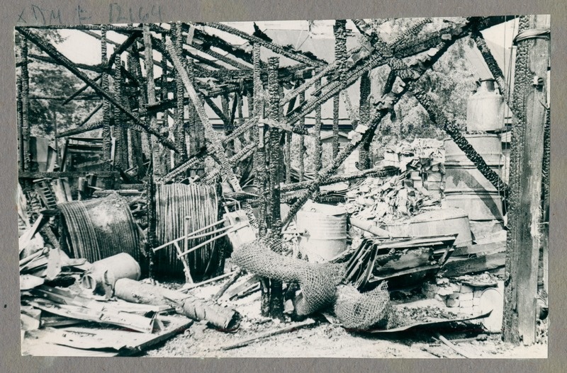 Tulekahju tagajärjed vabariikliku haigla laos.