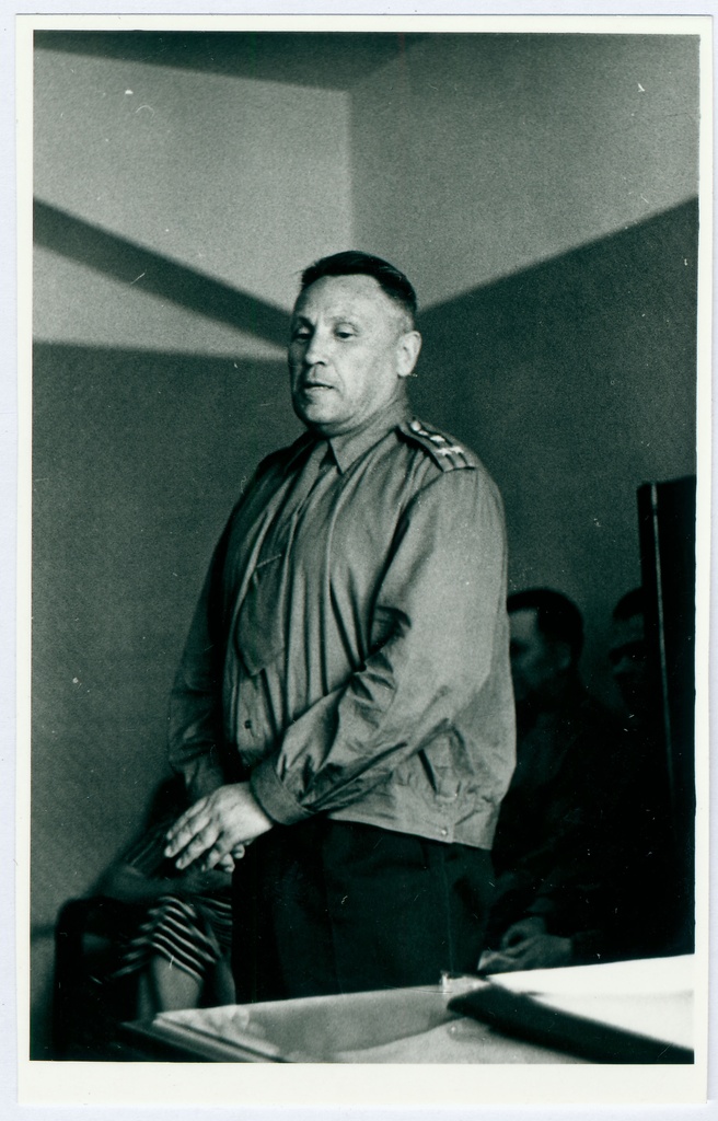 Tuletõrje Valitsuse ülema asetäitja Georgi Kosse pensionile saatmine 1963
