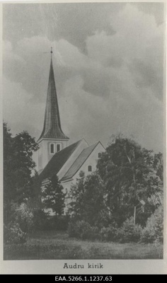 Audru luteriusu kirik. Fotokoopia  duplicate photo