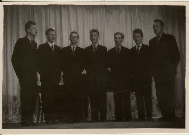 foto Paide Keskkooli noormeeste ansambel 1958-59