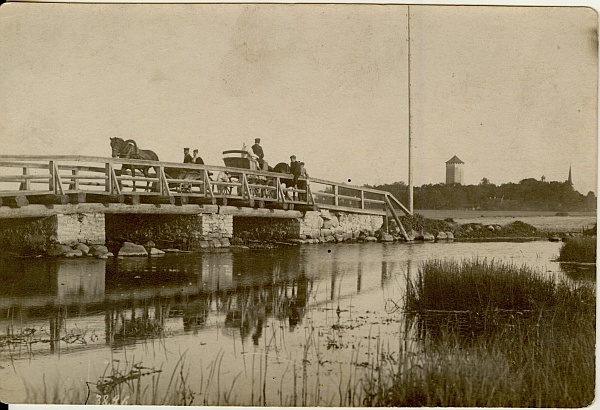 foto, Sillaotsa sild enne Paidet 20.saj. alguses