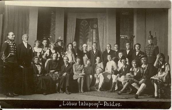foto, operett Lõbus Lesk Paides 1920-ndatel a.