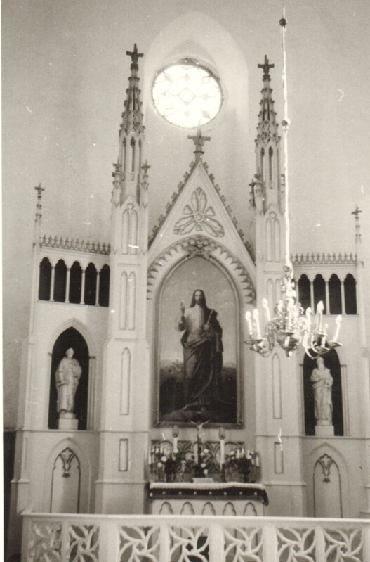 foto ja negatiiv Järva-Peetri kiriku altar 1982