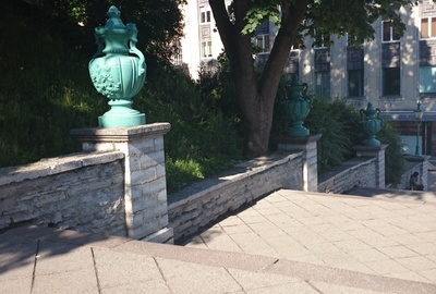Tallinn, Harjuvärava mäe trepp. rephoto