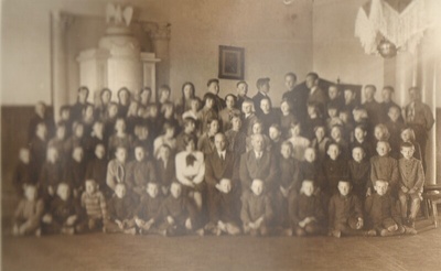 grupifoto, Kirna Algkooli õpilased ja õpetajad 1930-ndatel a.  duplicate photo