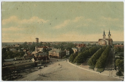 View of the Freedom Square towards Roosikrantsi Street  duplicate photo