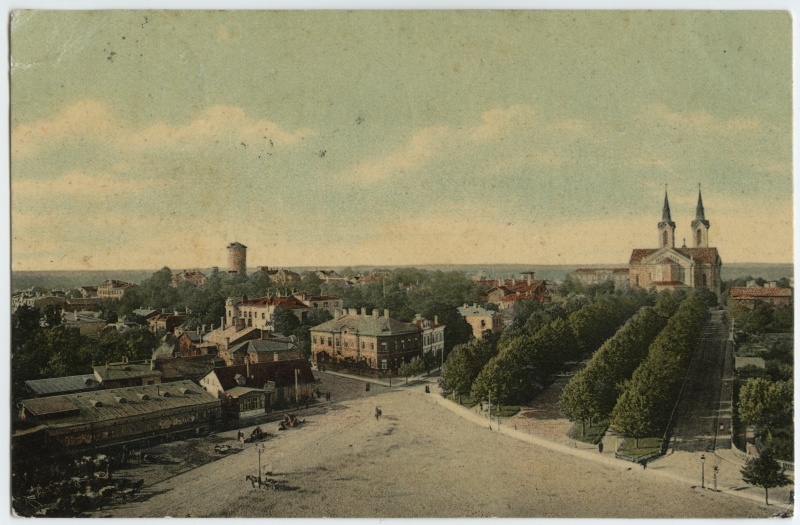 View of the Freedom Square towards Roosikrantsi Street