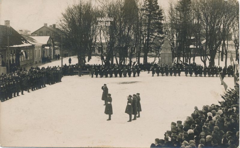 Photo. The Anniversary of the Republic on Haapsalu Lossiplats, 24.02.1928