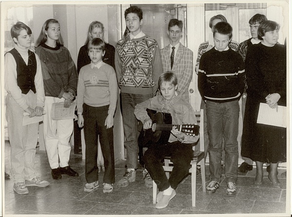 foto, Paide 3.Keskkooli ansambel 1992.a.