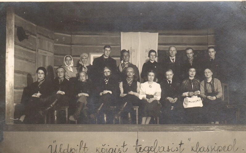 foto, Paide ÜG õpilaste näidend Püve talus 1938.a.