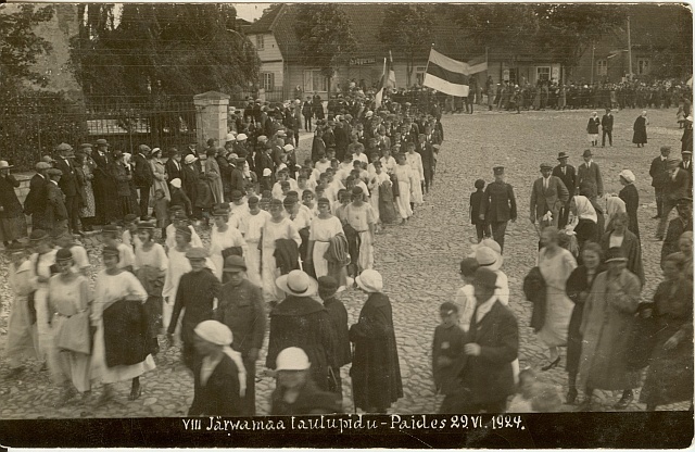 foto, Järvamaa VIII laulupidu 1924.a.