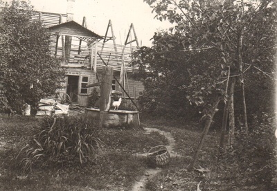 foto, vaade Kuuramatsi talu õuele Lõõla 1925  duplicate photo