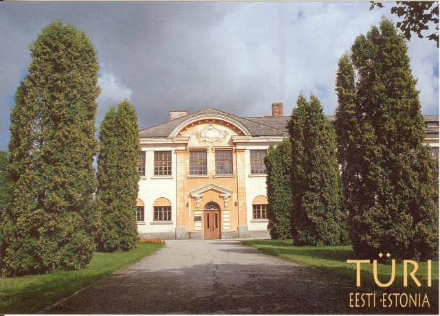 värviline fotopostkaart vaade Türi Gümnaasiumile 1994