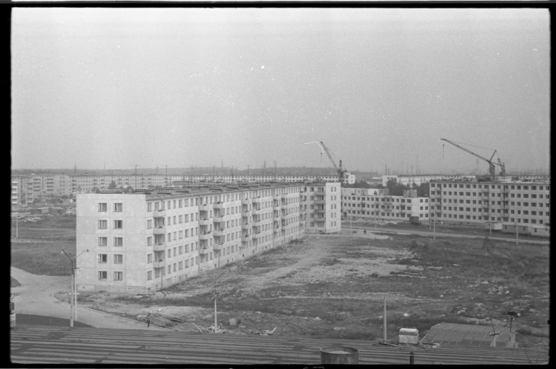 Construction of apartment buildings in Mustamäe 5th micro district.