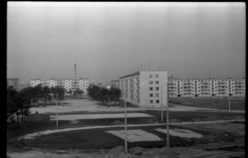 Construction of apartment buildings in Mustamäe 5th micro district.