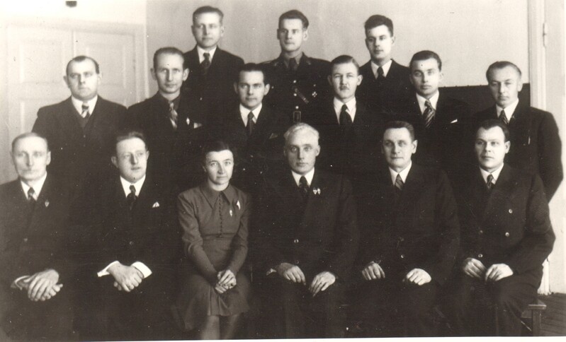 fotokoopia, Paide Tööstuskooli õpetajad 1940.a.