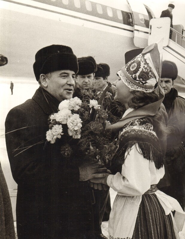 foto, M.S.Gorbatšov Tallinnas 19..02.1987.a.