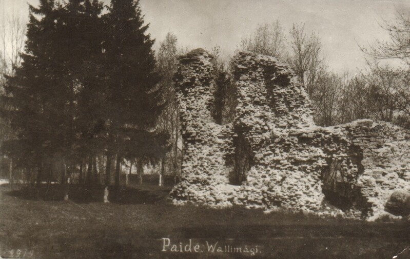 fotokoopia, Paide Vallimäe varemed 20.saj. esimesel poolel
