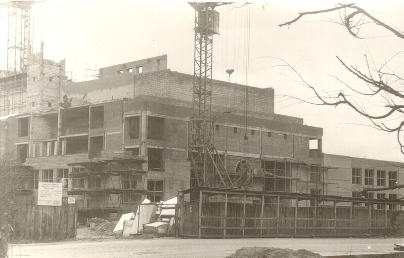 foto, Paide uue kultuurimaja ehitus 1986.a.