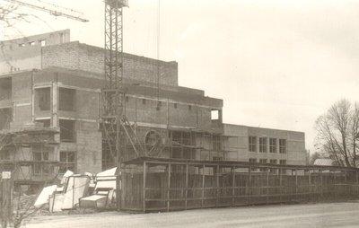 foto, Paide uue kultuurimaja ehitus 1986.a.  similar photo