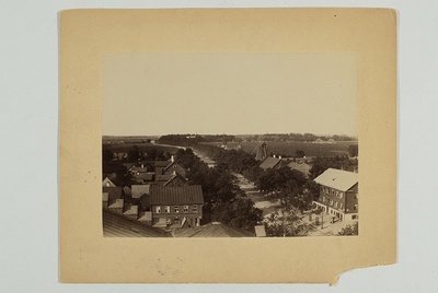 Tartu, view from the street of the Peetri Church to the Raadi Manor  duplicate photo
