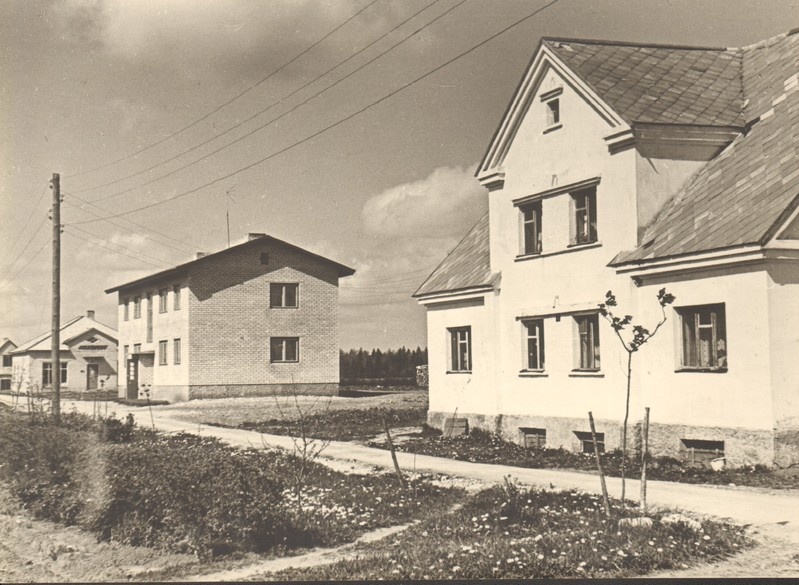 foto, Rapla rajooni Kodila sovhoosi uued elamud 1961.a.