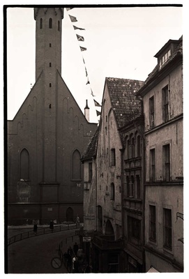 View on the neck of the Old Market and the Raekoja  similar photo