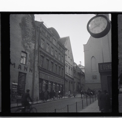 Tallinn, view of the Raekoja from the corner of the Pack Building.  duplicate photo