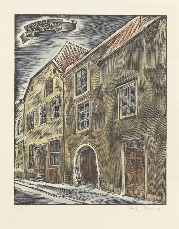 Tallinn Old Post Street 9,11A in 1893