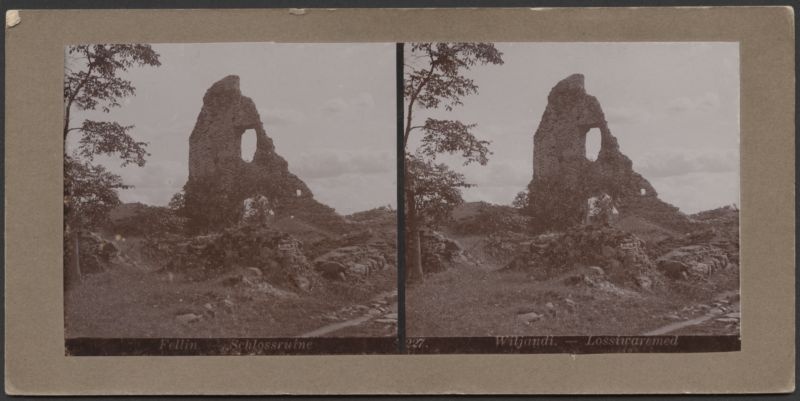 Stereofoto, Viljandi, Kaevumägi