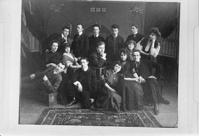 Estonia näitlejad, grupipilt, 1905-1908  duplicate photo