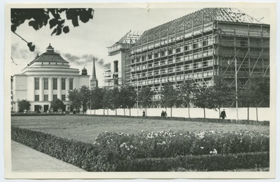 Tallinn, ENSV Academy of Sciences building Estonia on the puiestee.  duplicate photo