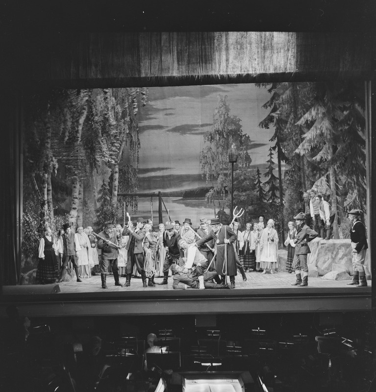 Rummu Jüri, Teater Estonia, 1955, pildil: stseen lavastusest