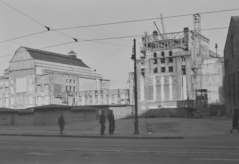 pildil: Teater Estonia hoone taastamine