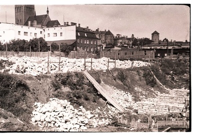 Construction of a swimming pool on New Street  similar photo