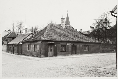Houses at the corner of Adolf and Laia tn 1939, Tartu  duplicate photo
