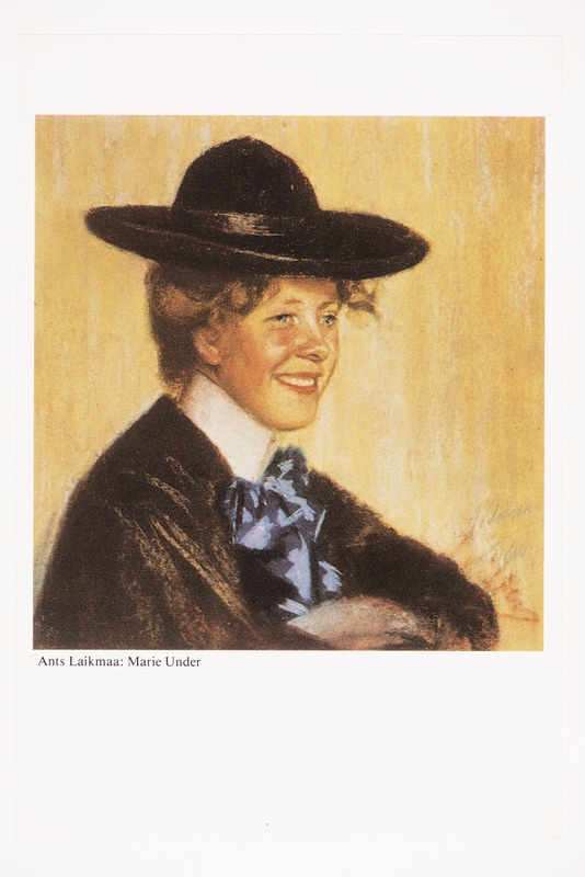 Ants Laikmaa: Marie Under (1904, pastell)