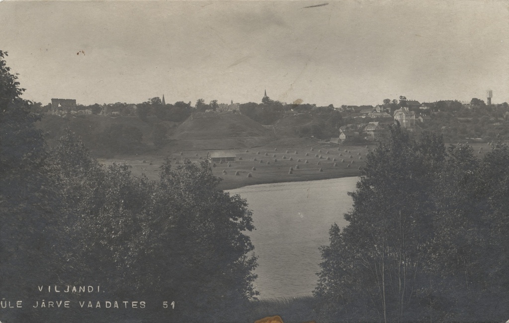 Viewing Viljandi over the lake