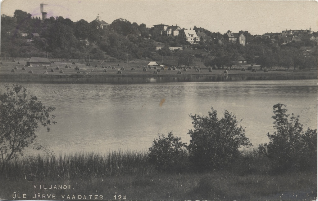 Viewing Viljandi over the lake