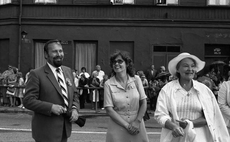 Negative. The III boy choir song festival in Tartu in 1986. A. Nilson's whole. Guides and audience at the ceremony at the Lenin shape.