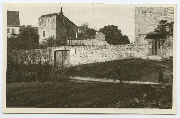 Tallinn, garden at Kiek-in-de Kök, behind the Virgin Tower.