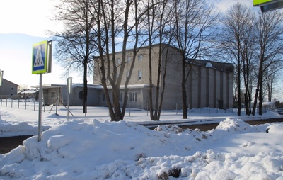 Construction of the cinema "Kosmos" in Kohtla-Järvel rephoto