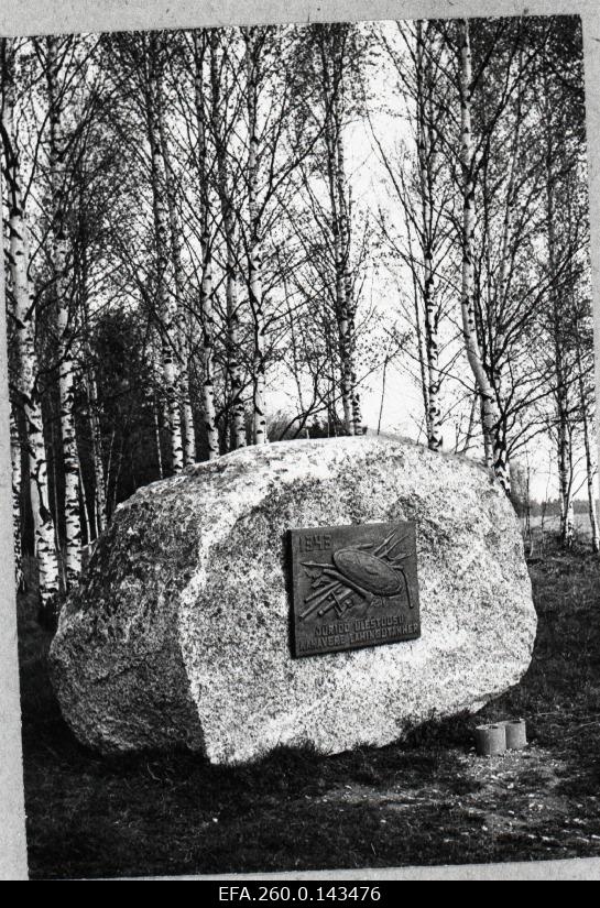 Jüriöö ülestõusu Kanavere lahingu mälestuskivi.